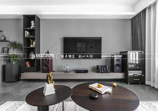 诸暨装修-郡城-现代风格103㎡-小户型装修案例效果图