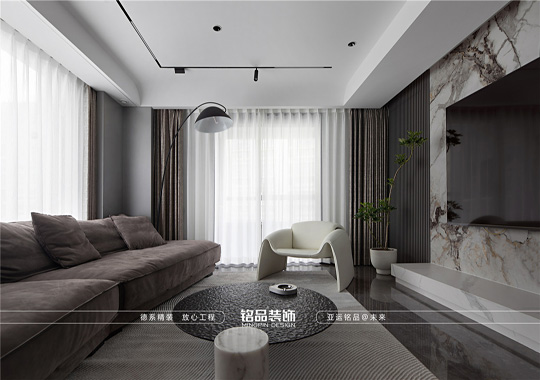 诸暨中央华府——三居室现代装修