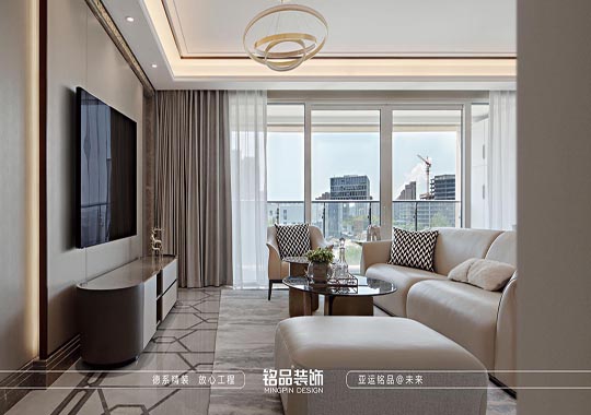 诸暨白马郡——三居室轻奢混搭装修