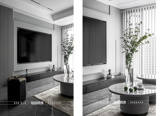 诸暨金地——三居室现代极简装修