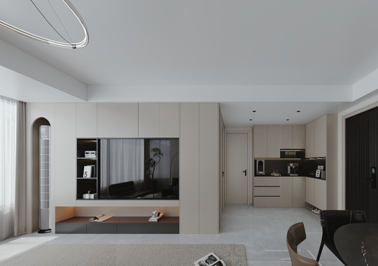 诸暨孔雀城——三居室现代简约装修