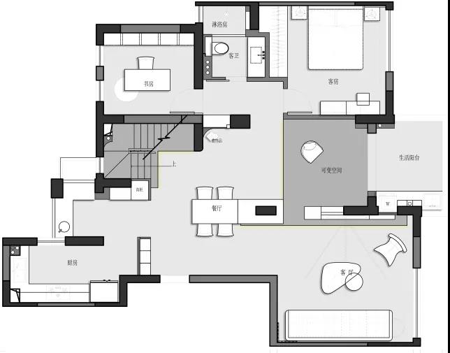 一层户型图 一层户型图